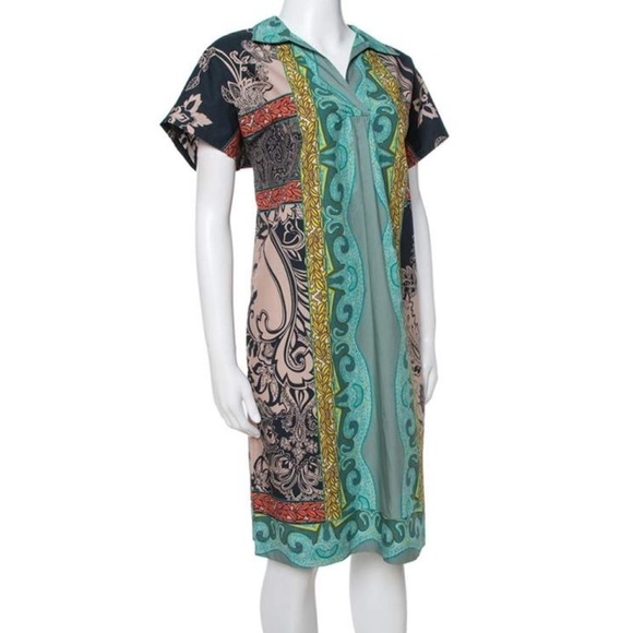 Etro Dresses & Skirts - Etro Paisley Dress cotton short sleeve shirt dress
